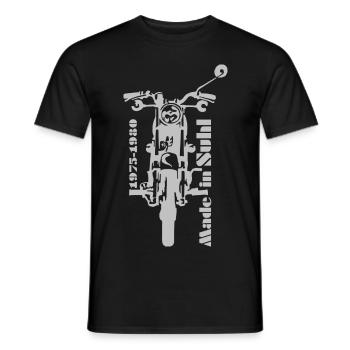 Simson S50 Front - Männer T-Shirt - Schwarz - Vorne - AI Model Male 178 light (178cm)