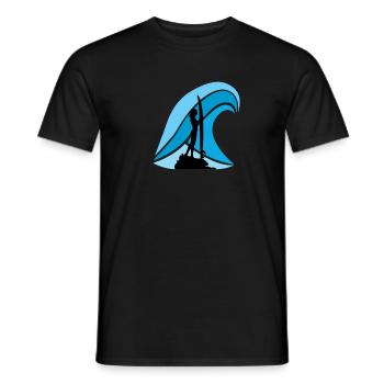 surfeur - T-shirt homme - noir - Devant - AI Model Male 178 light (178cm)
