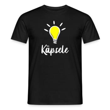 Käpsele Schwäbisch Genie Schlaumeier kluger Mensch - Männer T-Shirt - Schwarz - Vorne - AI Model Male 178 light (178cm)