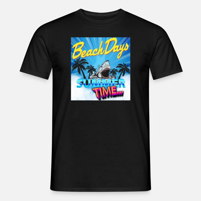 Sommerzeit - Männer T-Shirt - Schwarz