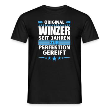 Winemakers matured to perfection - Men's T-Shirt - black - Front - AI Model Male 178 light (178cm)