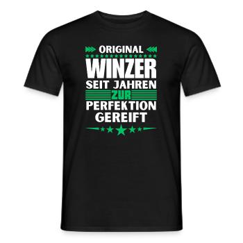 Des vignerons mûris à la perfection - T-shirt homme - noir - Devant - AI Model Male 178 light (178cm)