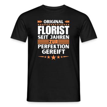 Fleuriste mûri à la perfection - T-shirt homme - noir - Devant - AI Model Male 178 light (178cm)
