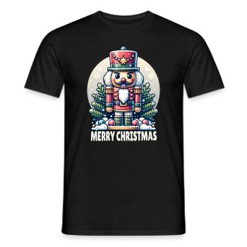 Merry Christmas Nussknacker Geschenkidee - Xmas - Männer T-Shirt - Schwarz - Vorne - AI Model Male 178 light (178cm)