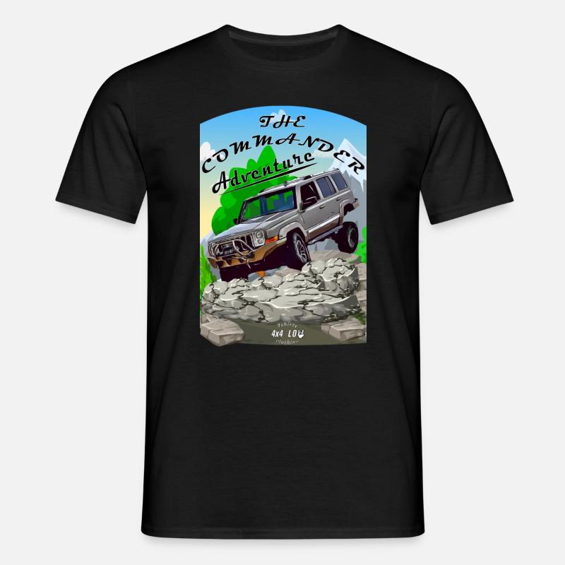 Commaner-Abenteuer - Männer T-Shirt - Schwarz