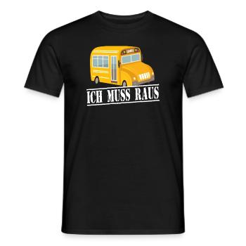 Ich muss raus Meme - Männer T-Shirt - Schwarz - Vorne - AI Model Male 178 light (178cm)