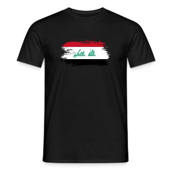 Drapeau de l’Irak - T-shirt homme - noir - Devant - AI Model Male 178 light (178cm)