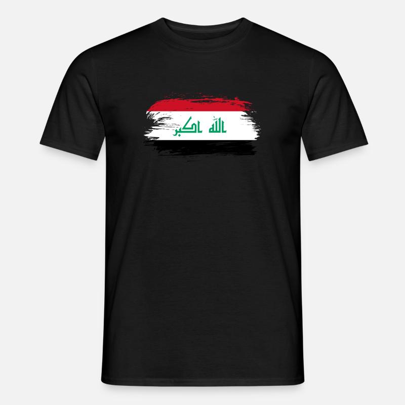 Irak Flagge - Männer T-Shirt - Schwarz