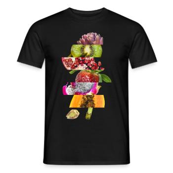 Obst & Gemüse - Männer T-Shirt - Schwarz - Vorne - AI Model Male 178 light (178cm)