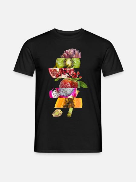 Obst & Gemüse - Männer T-Shirt - Schwarz