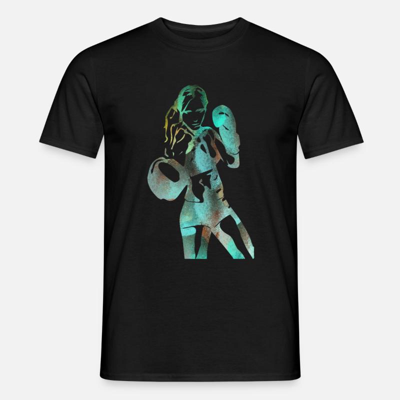 Boxerin - Männer T-Shirt - Schwarz