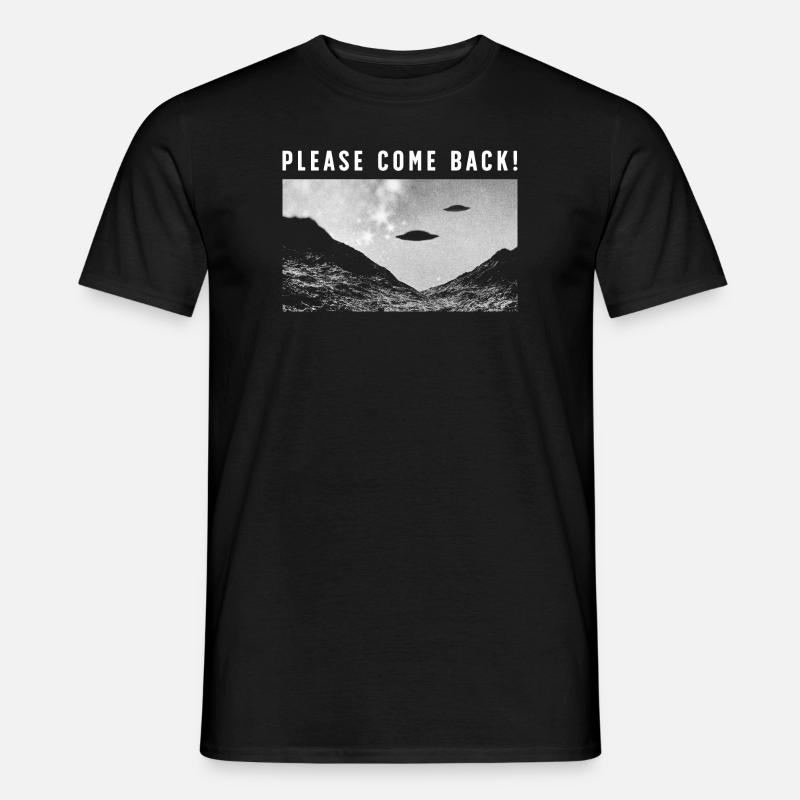 Please Come Back! - Männer T-Shirt - Schwarz