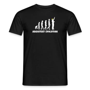 Architect Evolution - Men's T-Shirt - black - Front - AI Model Male 178 light (178cm)