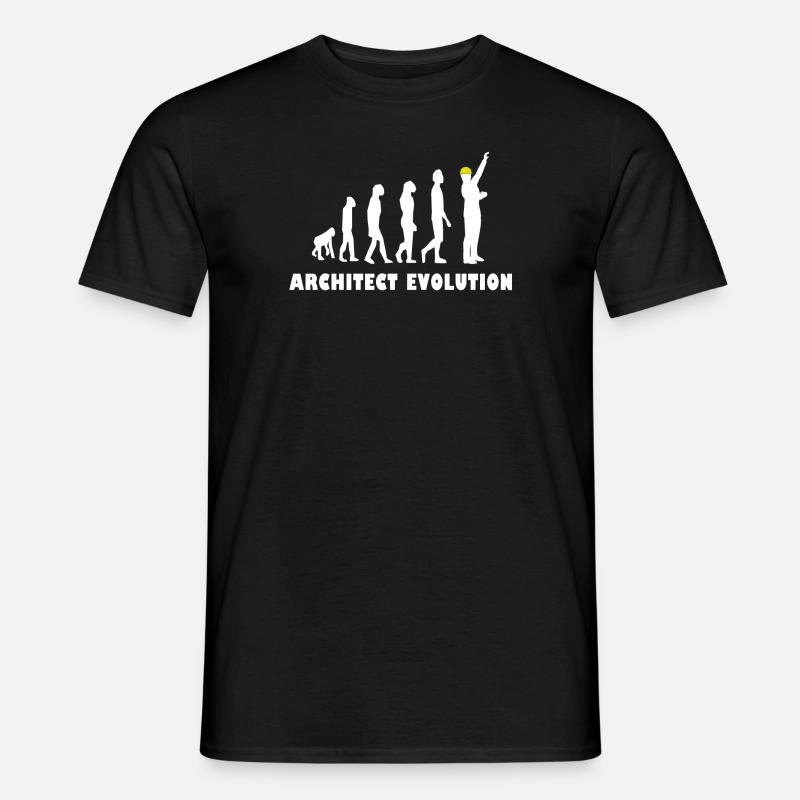 Architekt Evolution - Männer T-Shirt - Schwarz