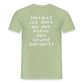 Home is there ... - Men's T-Shirt - sage - Front - AI Model Male 178 light (178cm)