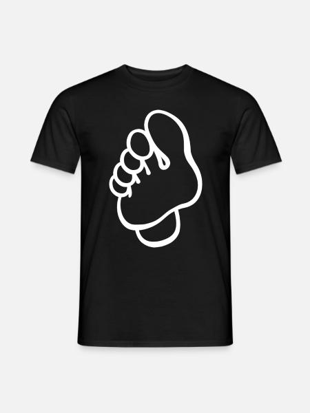 Fuß - Fußpflege - Podologin - Spruch - Männer T-Shirt - Schwarz