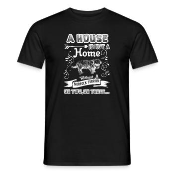 Norfolk Terrier Home Without Norfolk Terrier - Men's T-Shirt - black - Front - AI Model Male 178 light (178cm)