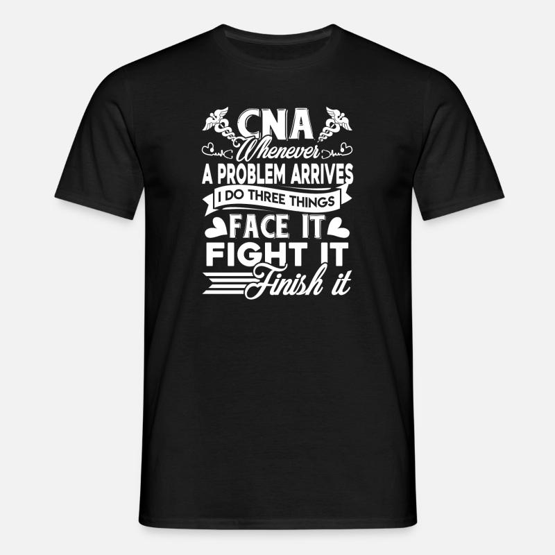 CNA CNA Solves Problem - Men's T-Shirt - black