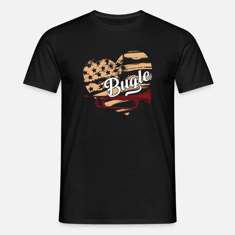 Bugle Bugle Flag - Men's T-Shirt - black
