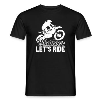Motocross Let's Ride Motocross - Men's T-Shirt - black - Front - AI Model Male 178 light (178cm)