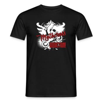 Motocross Motocross Addiction - Men's T-Shirt - black - Front - AI Model Male 178 light (178cm)