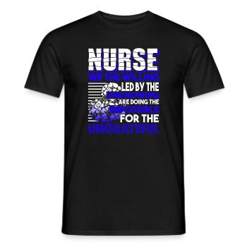 Nurse Nurse Work - Men's T-Shirt - black - Front - AI Model Male 178 light (178cm)