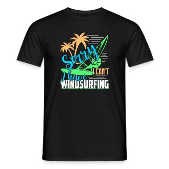 Windsurfing I Have Windsurfing - Men's T-Shirt - black - Front - AI Model Male 178 light (178cm)