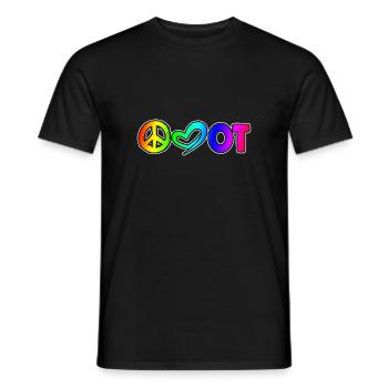 Occupational Therapy Peace - Men's T-Shirt - black - Front - AI Model Male 178 light (178cm)