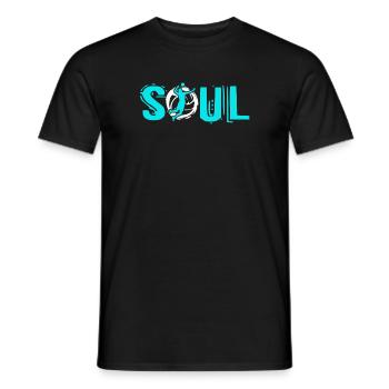 Volleyball Soul - Men's T-Shirt - black - Front - AI Model Male 178 light (178cm)