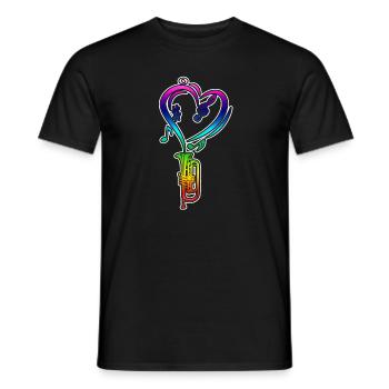 Trumpet Rainbow Colorful - Men's T-Shirt - black - Front - AI Model Male 178 light (178cm)
