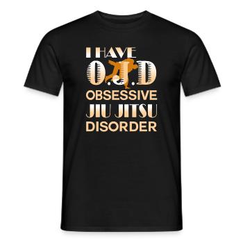 Obsessive Jiu Jitsu Disorder - Men's T-Shirt - black - Front - AI Model Male 178 light (178cm)