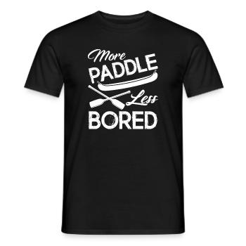 Paddle Boarding More Paddle Less Bored - Men's T-Shirt - black - Front - AI Model Male 178 light (178cm)