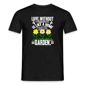 Gardening Home Without Garden - Men's T-Shirt - black - Front - AI Model Male 178 light (178cm)