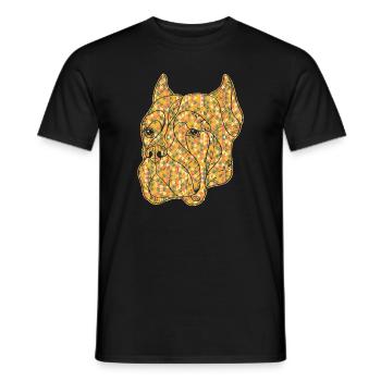 Cane Corso Geometric - Men's T-Shirt - black - Front - AI Model Male 178 light (178cm)