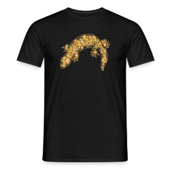 Gila Monster Geometric - Men's T-Shirt - black - Front - AI Model Male 178 light (178cm)