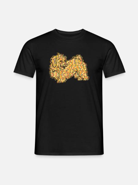 Havanese Dog Geometric - Men's T-Shirt - black