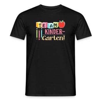 Kindergarten Teacher Team Kindergarten Teacher - Men's T-Shirt - black - Front - AI Model Male 178 light (178cm)