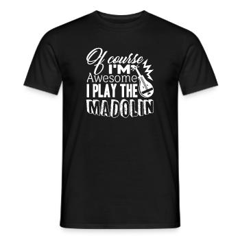 Mandolin I Play The Mandolin - Men's T-Shirt - black - Front - AI Model Male 178 light (178cm)