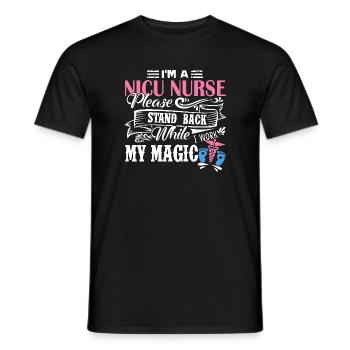 Nicu Nurse I am A Nicu Nurse - Men's T-Shirt - black - Front - AI Model Male 178 light (178cm)