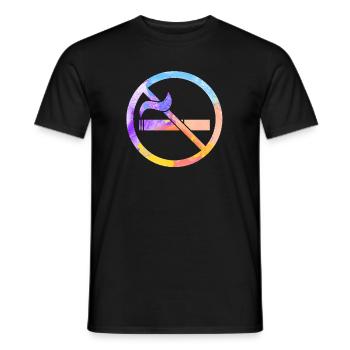 Rauchen verboten - Männer T-Shirt - Schwarz - Vorne - AI Model Male 178 light (178cm)