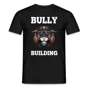Français Bulldog Frenchie Bodybuilding Dog - T-shirt homme - noir - Devant - AI Model Male 178 light (178cm)