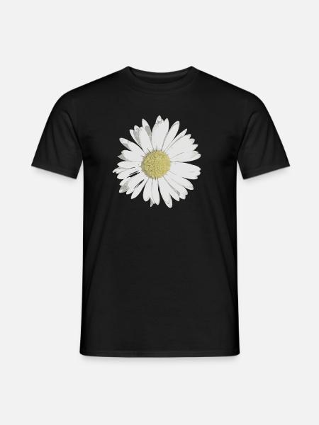 Gänseblümchen - Männer T-Shirt - Schwarz