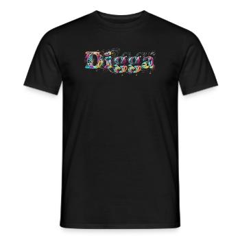 Digga - Grafitti - Männer T-Shirt - Schwarz - Vorne - AI Model Male 178 light (178cm)