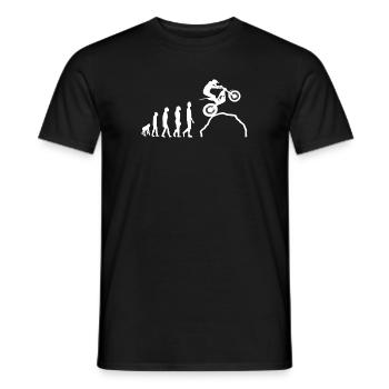 Trial Evolution Trials Motorcycle - Men's T-Shirt - black - Front - AI Model Male 178 light (178cm)