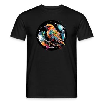 Oiseau Oiseau Songbird Cadeau pour les Fans d’Oiseaux Nature - T-shirt homme - noir - Devant - AI Model Male 178 light (178cm)