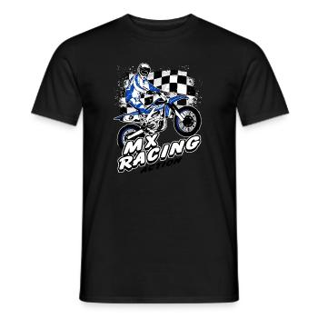 Supercross - Moto Cross - Motocross - Männer T-Shirt - Schwarz - Vorne - AI Model Male 178 light (178cm)