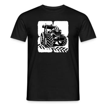 Tractor Tractor Driver Farmer Tractor Tires - Men's T-Shirt - black - Front - AI Model Male 178 light (178cm)