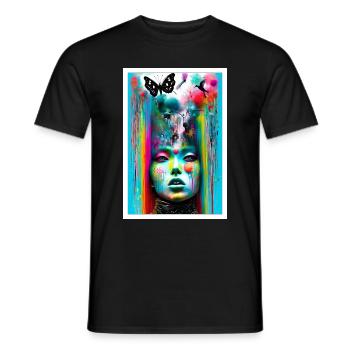 Dreamy Imagination - Men's T-Shirt - black - Front - AI Model Male 178 light (178cm)