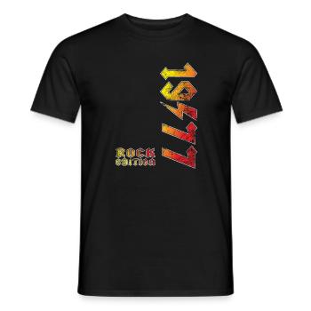 Birthday Rock Edition 1977 - T-shirt homme - noir - Devant - AI Model Male 178 light (178cm)