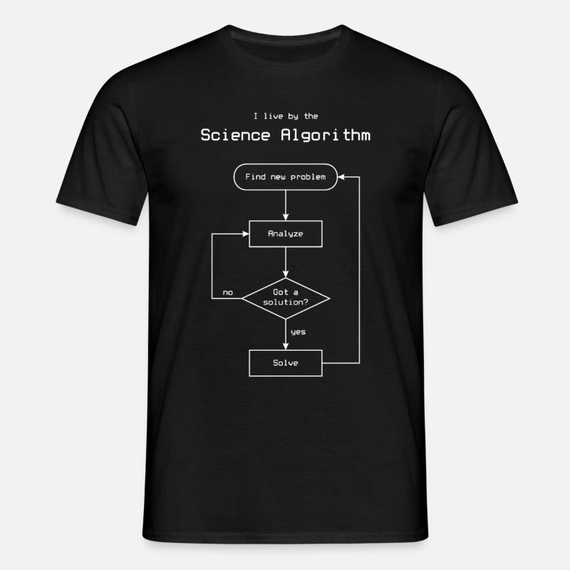 Science Algorithm - Men's T-Shirt - black